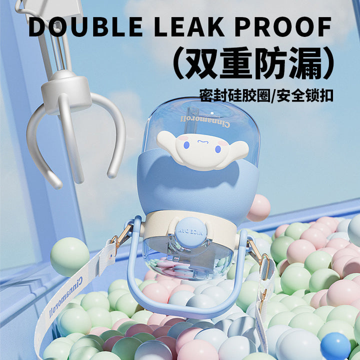 Sanrio Large Capacity Dual-drink Cup Cup Crossbody 1050ml