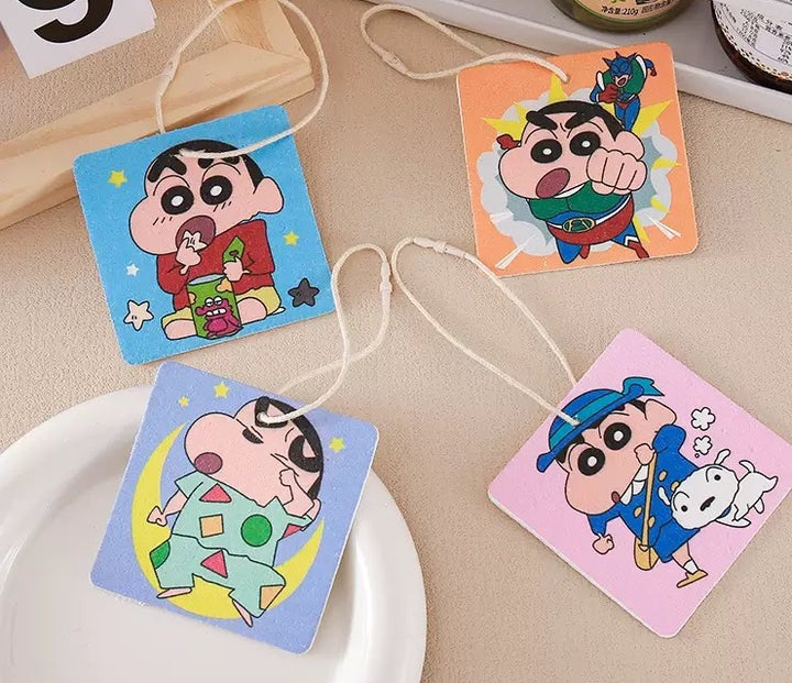 Crayon Shin-chan 1 Set 4 Wood Pulp Sponge Dish Sponge Cup Scouring Pad