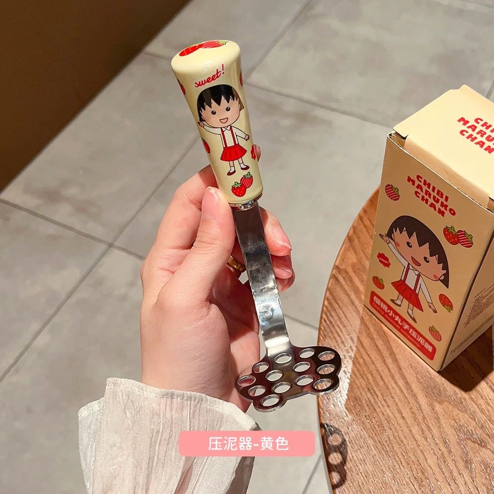 Chibi Maruko-chan Masher Stainless Steel Household Masher