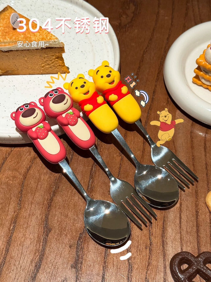 Disney Winnie the Pooh Lotso 304 Stainless Steel Spoon Fork Tableware
