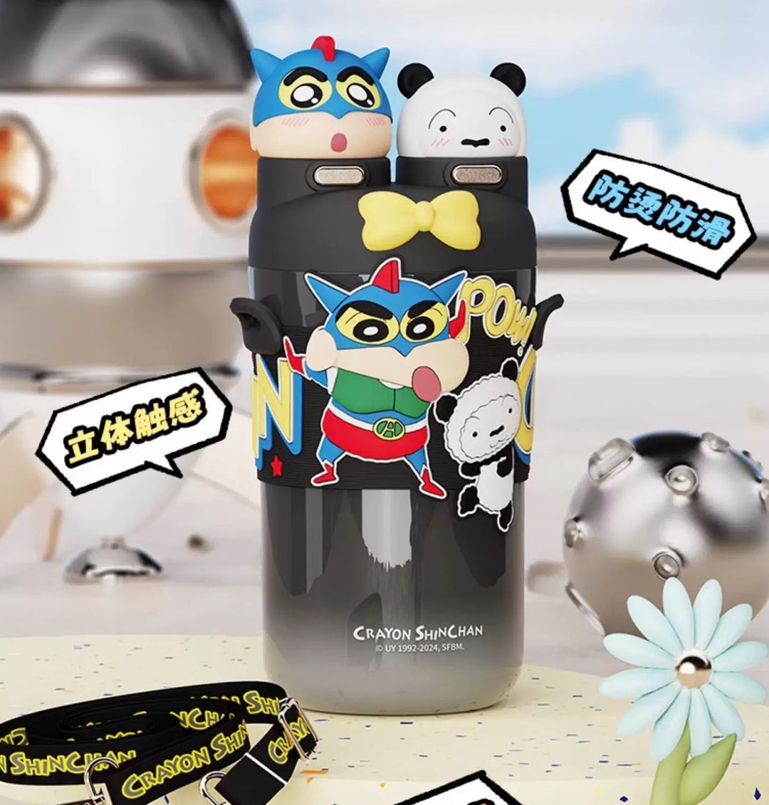 Classic Action Kamen Crayon Shin-chan Thermos Cup 316 Stainless Steel