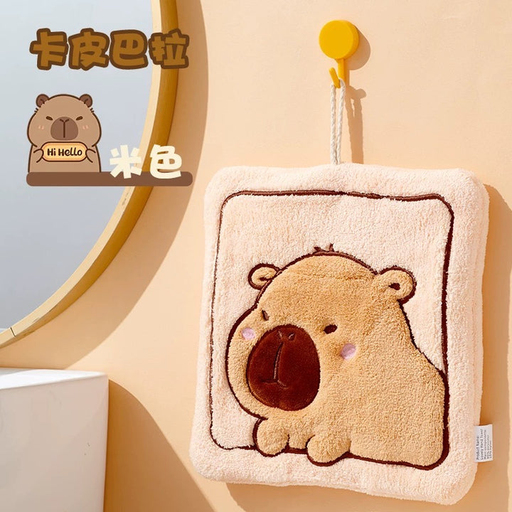 Capybara Hand Towel Thickened Coral Fleece Towel Kids Towel