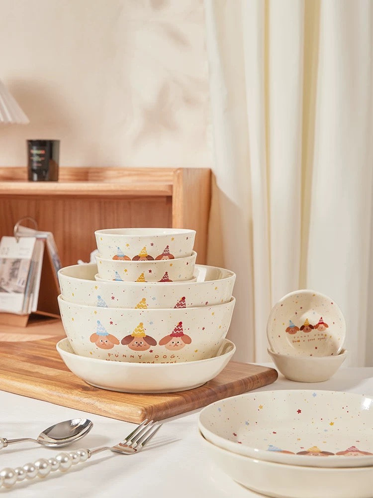 211 Compartment Dinner Plate Cute Ceramic Tableware