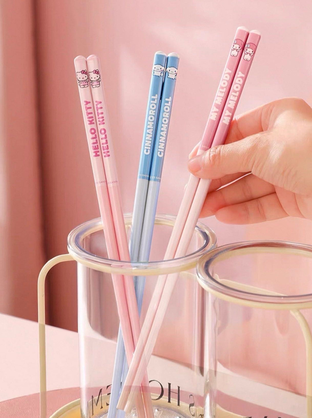 Sanrio Ceramic Chopsticks Antibacterial Anti-mold Anti-slip Chopsticks Individually Packaged