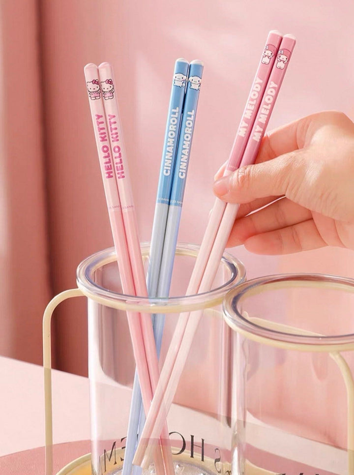 Sanrio Ceramic Chopsticks Antibacterial Anti-mold Anti-slip Chopsticks Individually Packaged