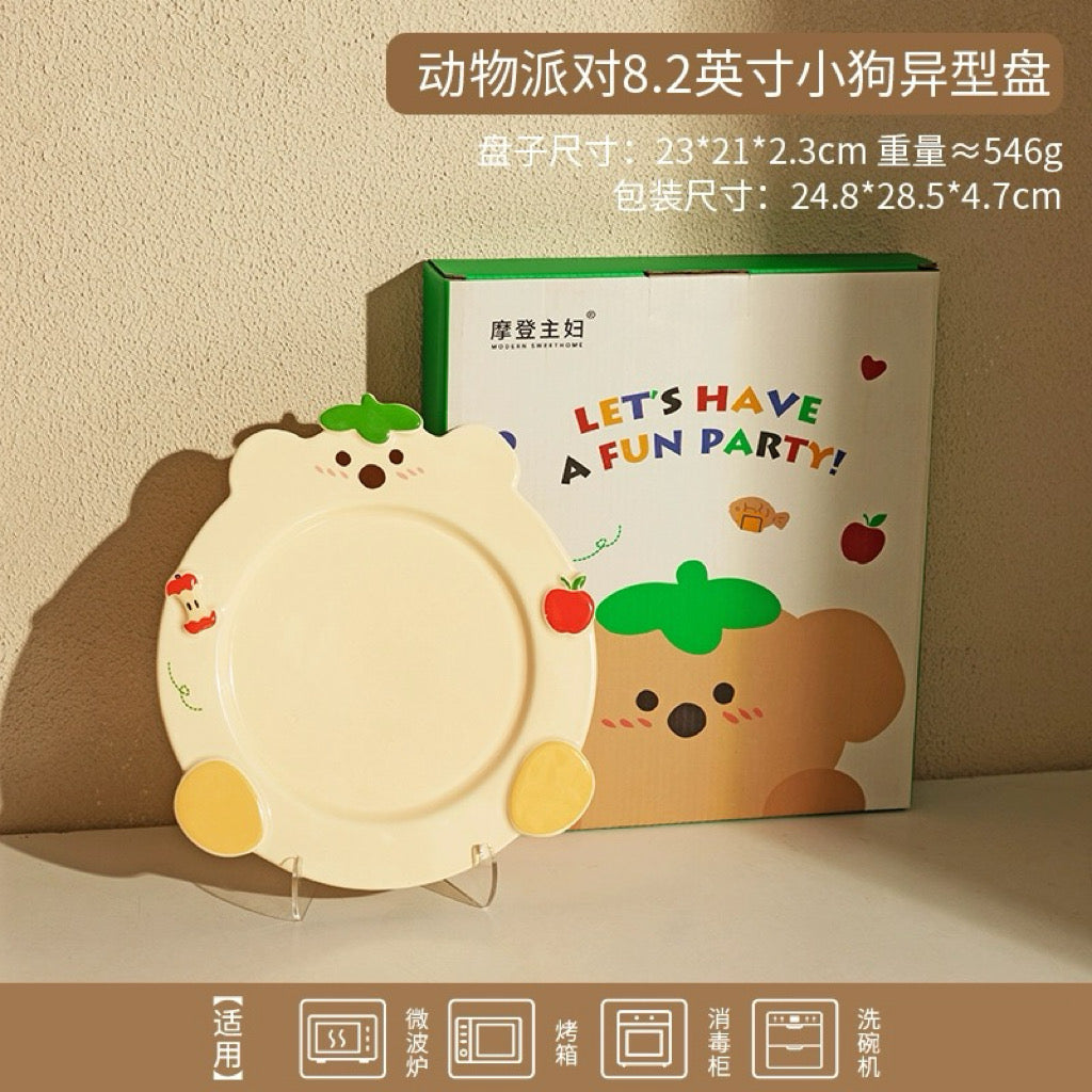 Animal Irregular Shape Dinner Plate Ceramic Plate