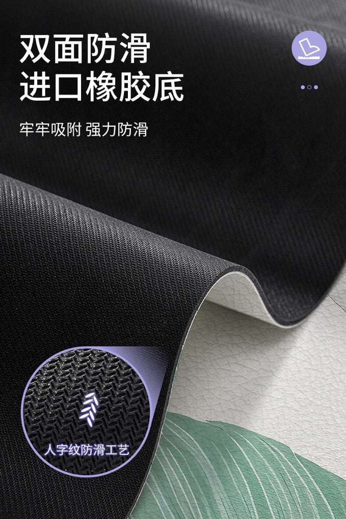 Special Floor Mat Thickened Floor Mat Waterproof Grease Removal Household PUPU Leather Easy Care Anti-slip Foot Mat Various Styles Available