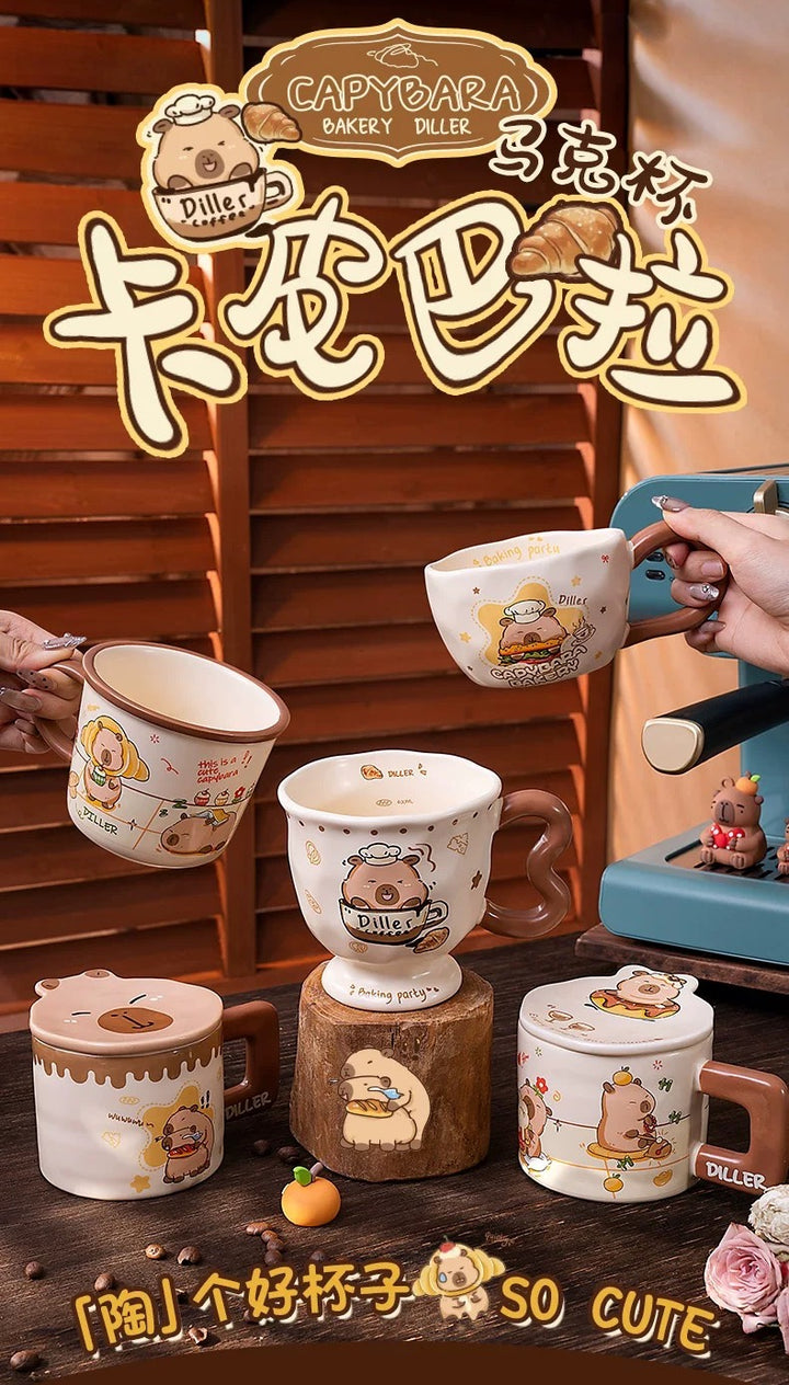 Capybara Ceramic Mug Coffee Cup Breakfast Cup