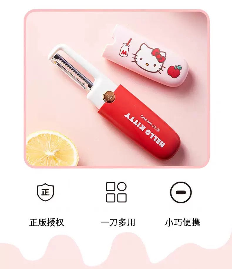 Sanrio Fruit Peeling Knife Multifunctional Outdoor Portable Peeling Knife Grater