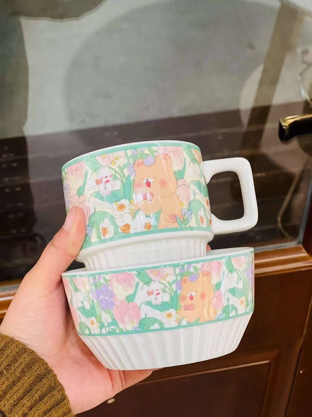 Bear Series Mug & Large Noodle Bowl Individually Packaged