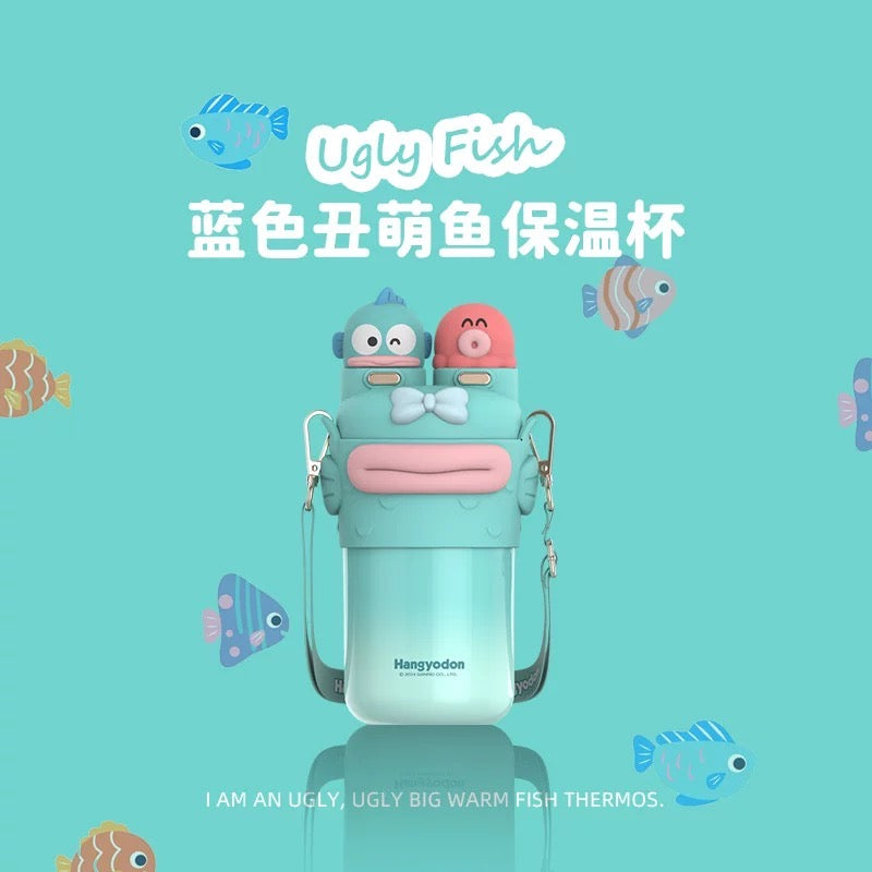 2026New Hangyodon & Kitty Thermos Cup Sanrio Dual-drink Cup