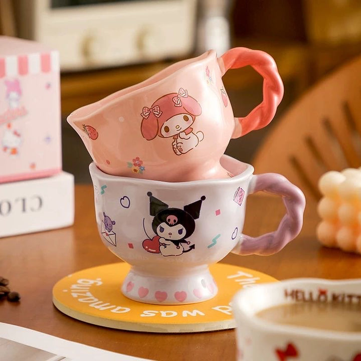 Sanrio Mug Household Water Cup Breakfast Cup Ceramic Coffee Cup