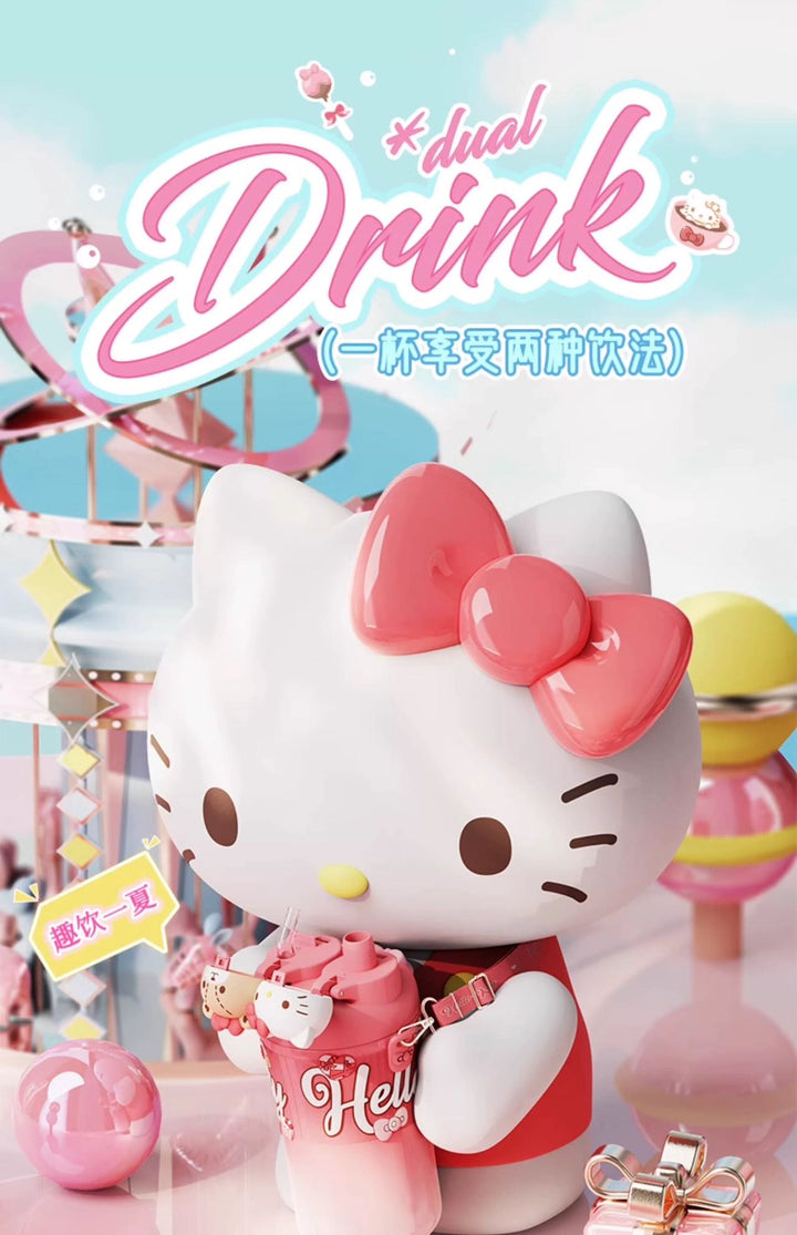 2026New Hangyodon & Kitty Thermos Cup Sanrio Dual-drink Cup