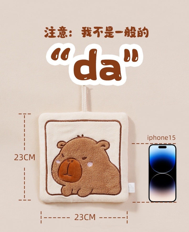 Capybara Hand Towel Thickened Coral Fleece Towel Kids Towel