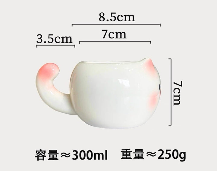 KittyPig Ceramic Mug Heat Resistant