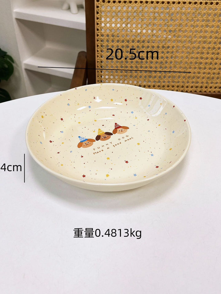 211 Compartment Dinner Plate Cute Ceramic Tableware