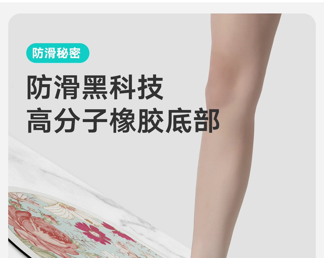 Water Absorbent Anti-slip Foot Mat Water Absorbent Quick Dry Anti-slip