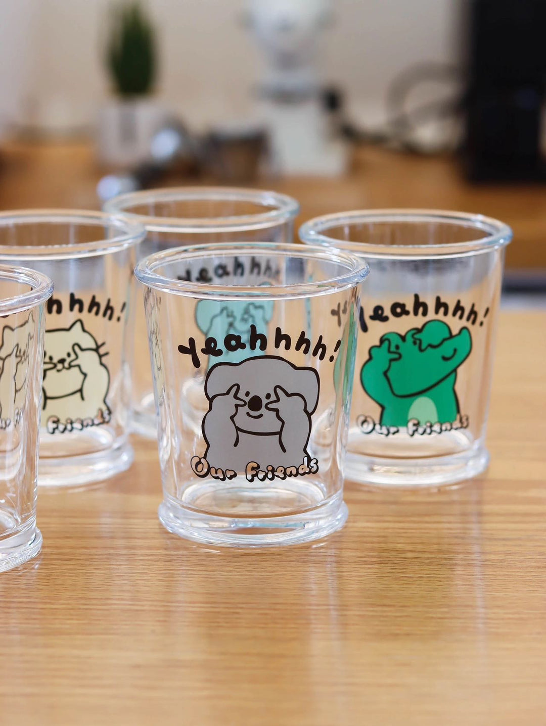 Series Cute Animal Glass Cup Healing Glass Cup