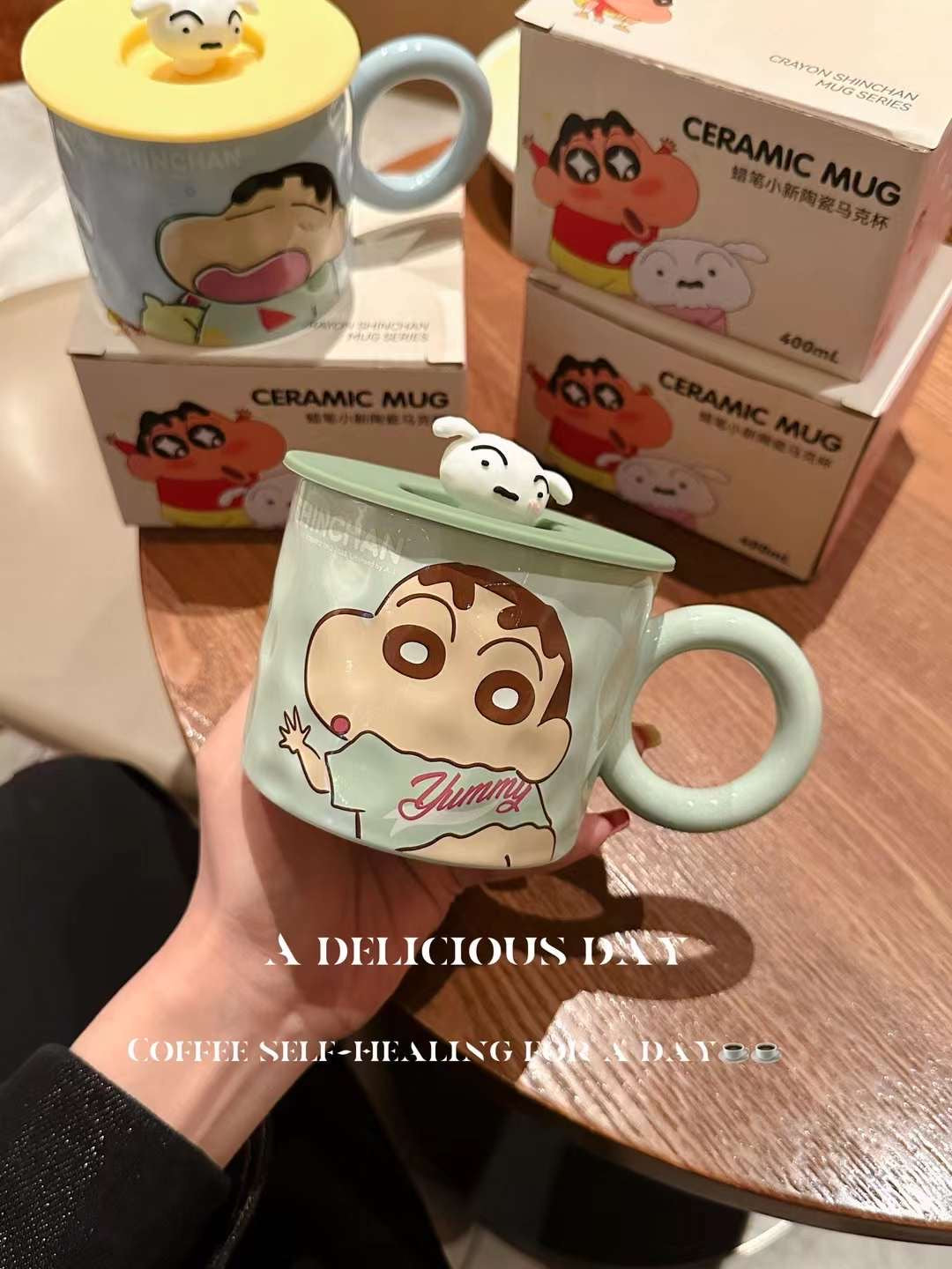 Crayon Shin-chan Ceramic Mug Color Box