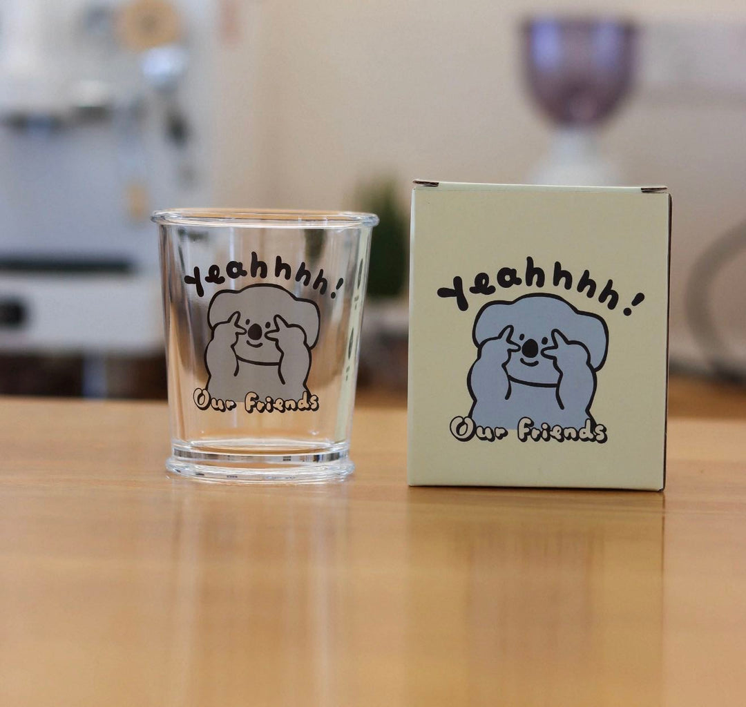 Series Cute Animal Glass Cup Healing Glass Cup