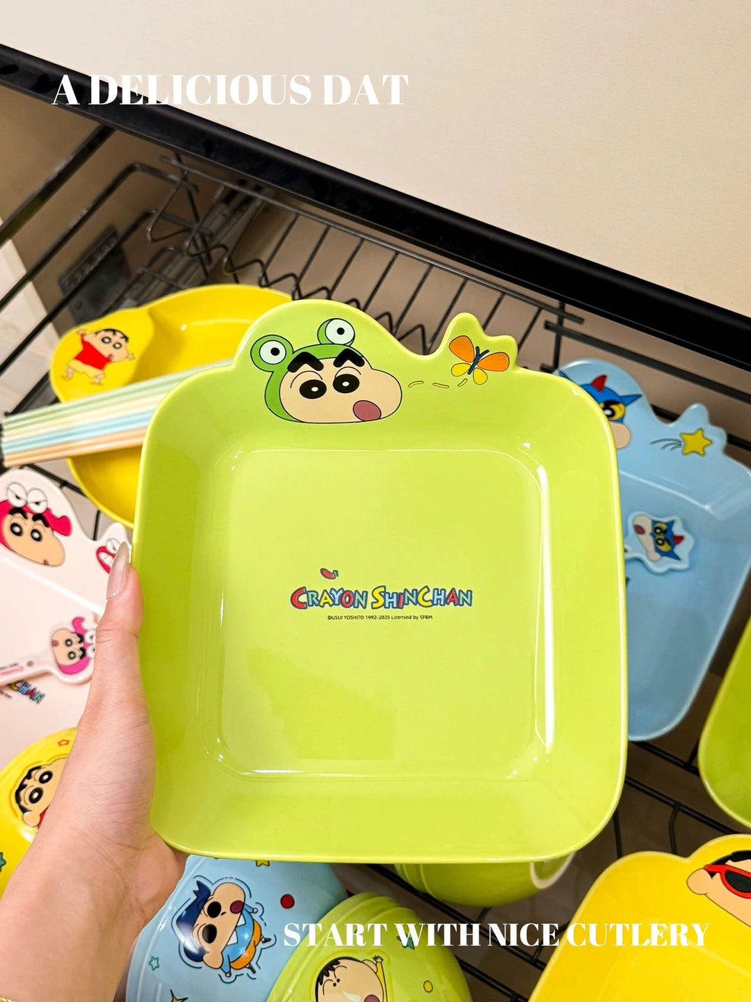 Crayon Shin-chan Ceramic Tableware Set Bowl Plate Set