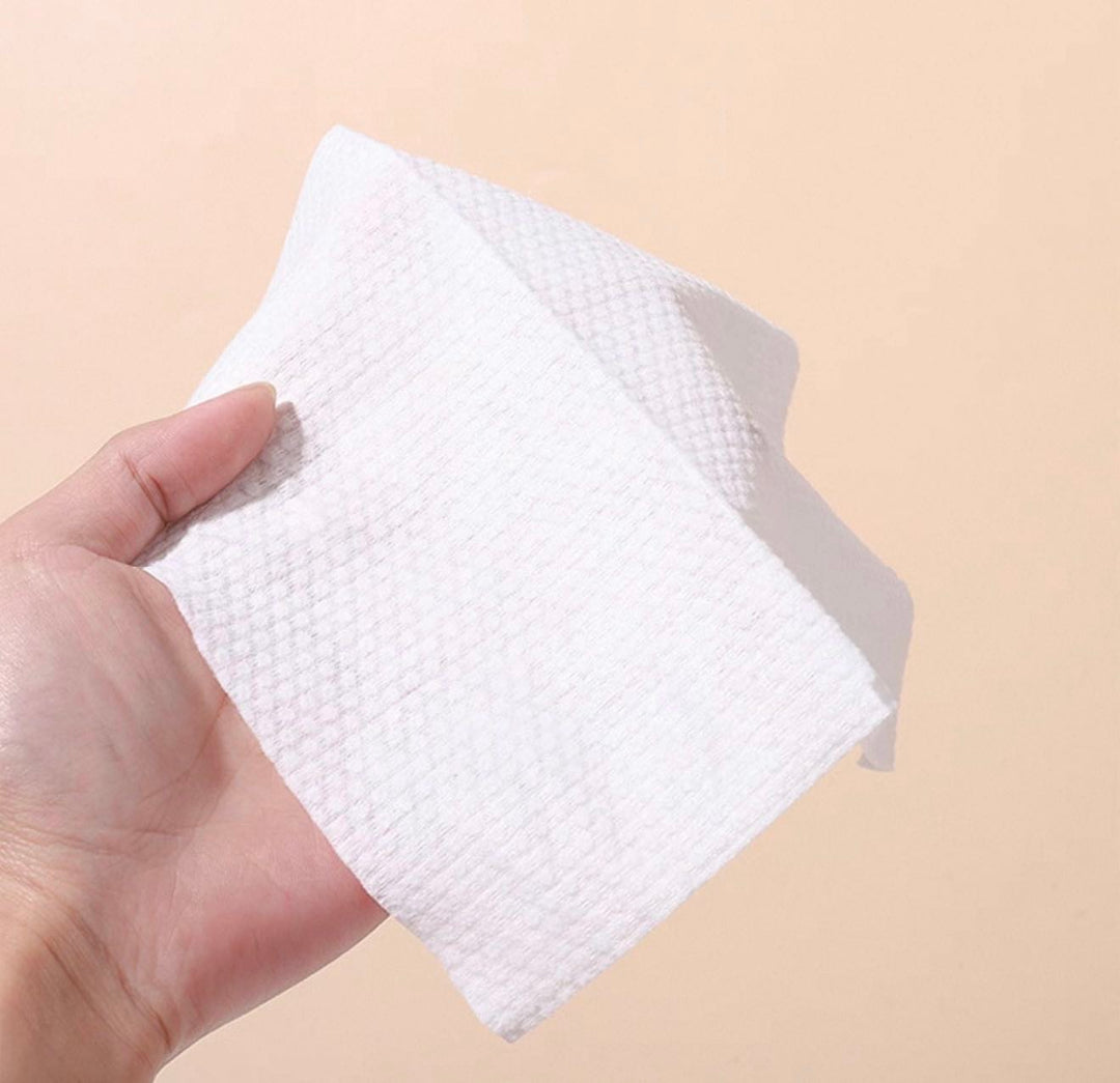 『 Sanrio™️ Disposable Face Towels 』600g Family Pack | Soft Cotton Hanging Facial Wipes | Dry & Wet Use Towels