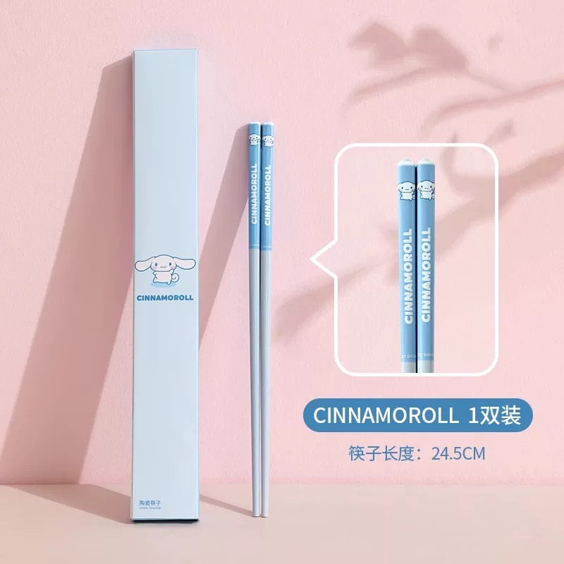Sanrio Ceramic Chopsticks Antibacterial Anti-mold Anti-slip Chopsticks Individually Packaged
