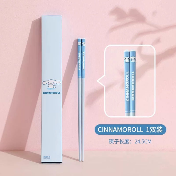 Sanrio Ceramic Chopsticks Antibacterial Anti-mold Anti-slip Chopsticks Individually Packaged
