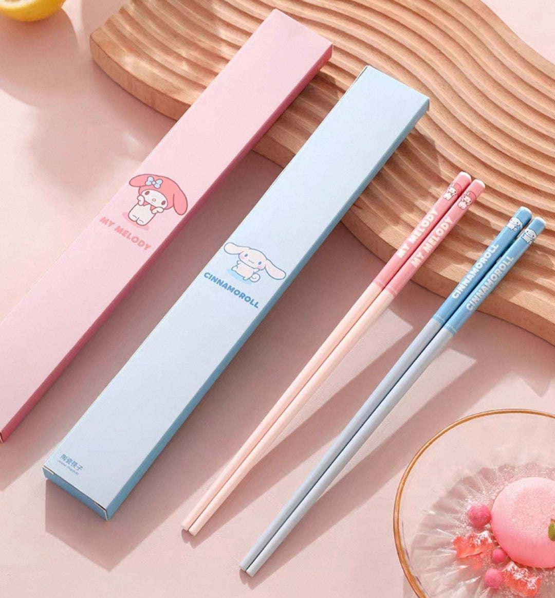 Sanrio Ceramic Chopsticks Antibacterial Anti-mold Anti-slip Chopsticks Individually Packaged