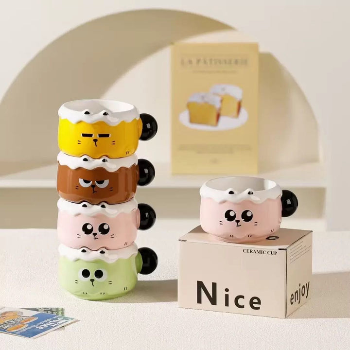 Creative Cat Cup Ceramic Mug Series Coffee Cup