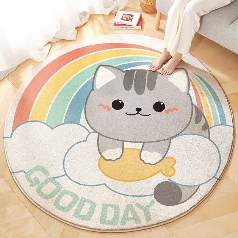 Size 100*100cm Creative Goat Household Floor Mat