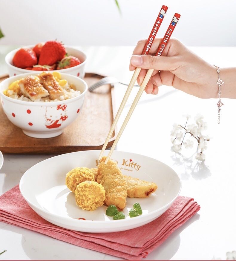Sanrio Anti-slip Bamboo Chopsticks Antibacterial Anti-mold Kids Safe 21cm