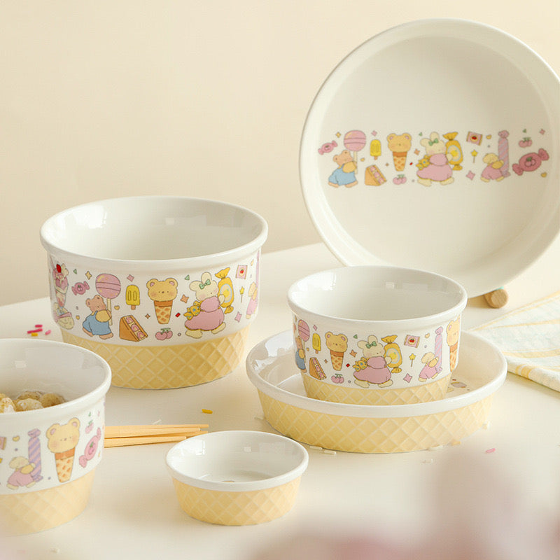 Ice Cream Series Tableware Set Individually Packaged