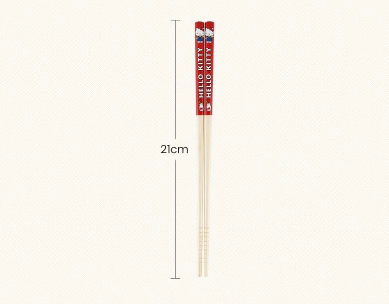 Sanrio Anti-slip Bamboo Chopsticks Antibacterial Anti-mold Kids Safe 21cm