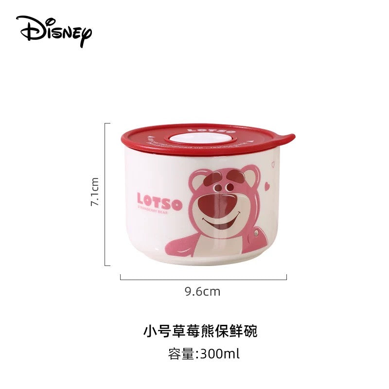 with Lid Bowl Microwavable Disney Ceramic Bowl Bento Box Fruit Bowl