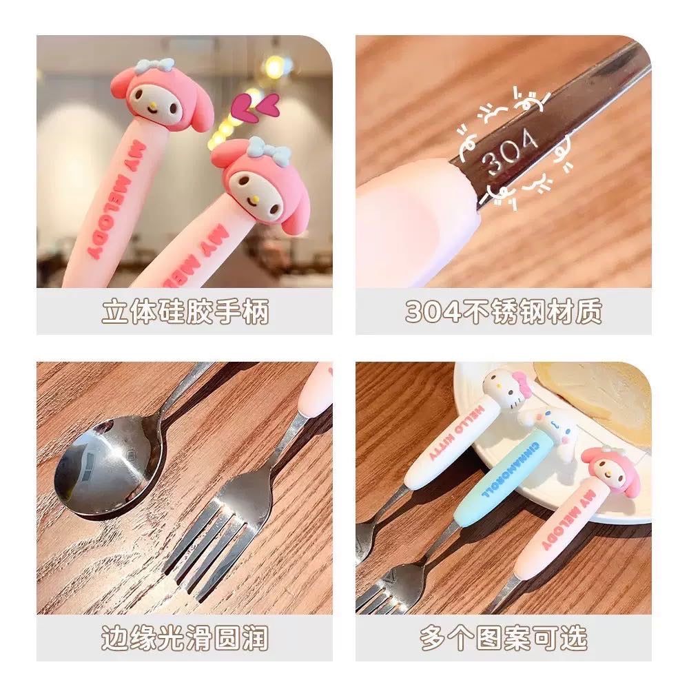 Sanrio Stainless Steel Spoon & Fork Officially Licensed