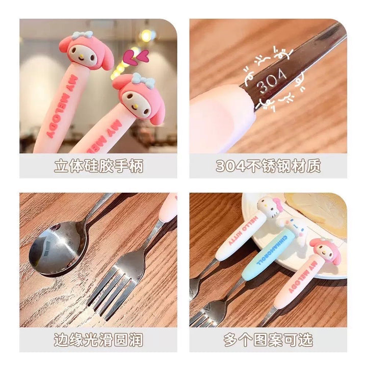 Sanrio Stainless Steel Spoon & Fork Officially Licensed