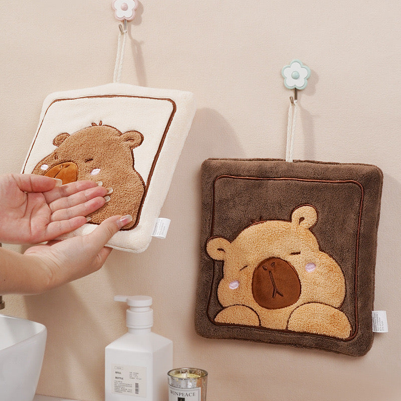 Capybara Hand Towel Thickened Coral Fleece Towel Kids Towel