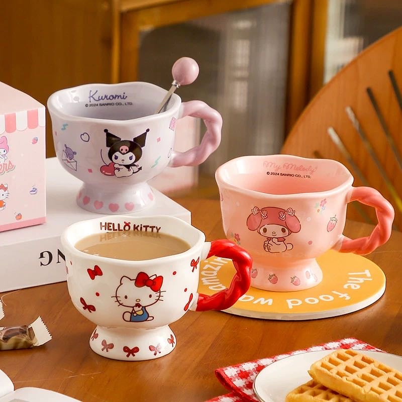 Sanrio Mug Household Water Cup Breakfast Cup Ceramic Coffee Cup