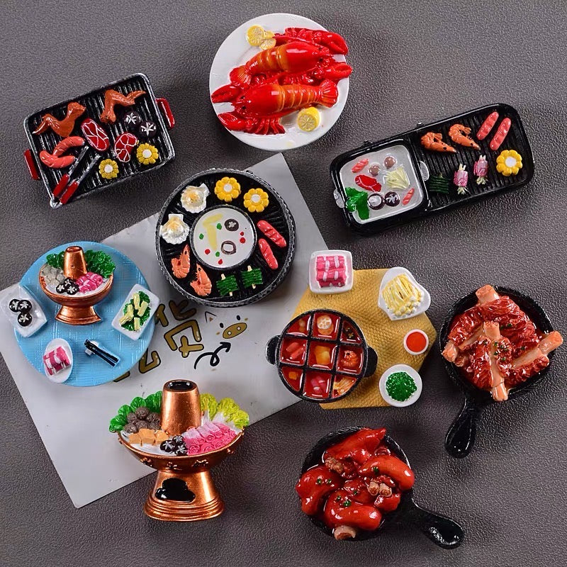 3D3D Fridge Magnet BBQ Series