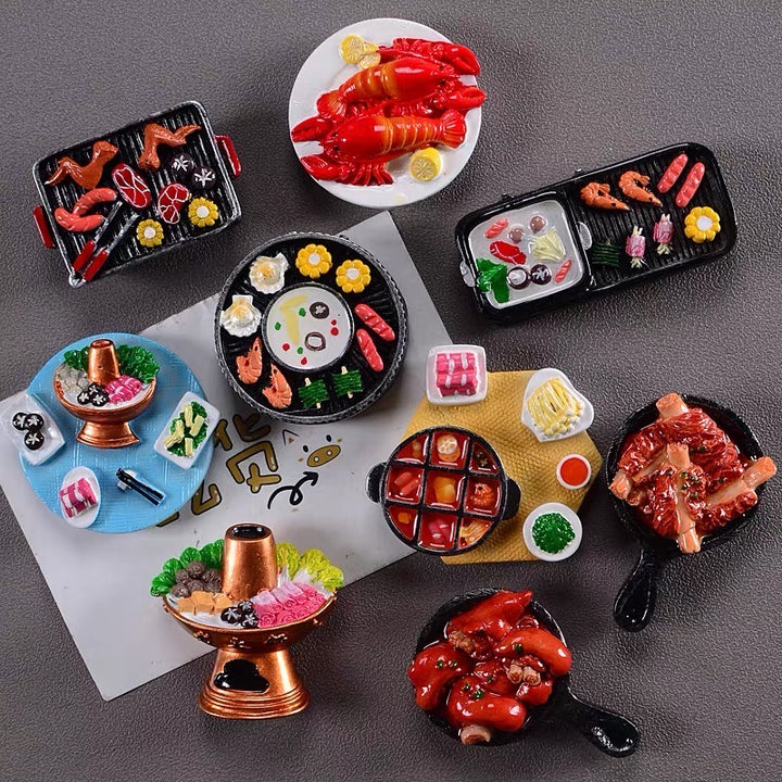 3D3D Fridge Magnet BBQ Series