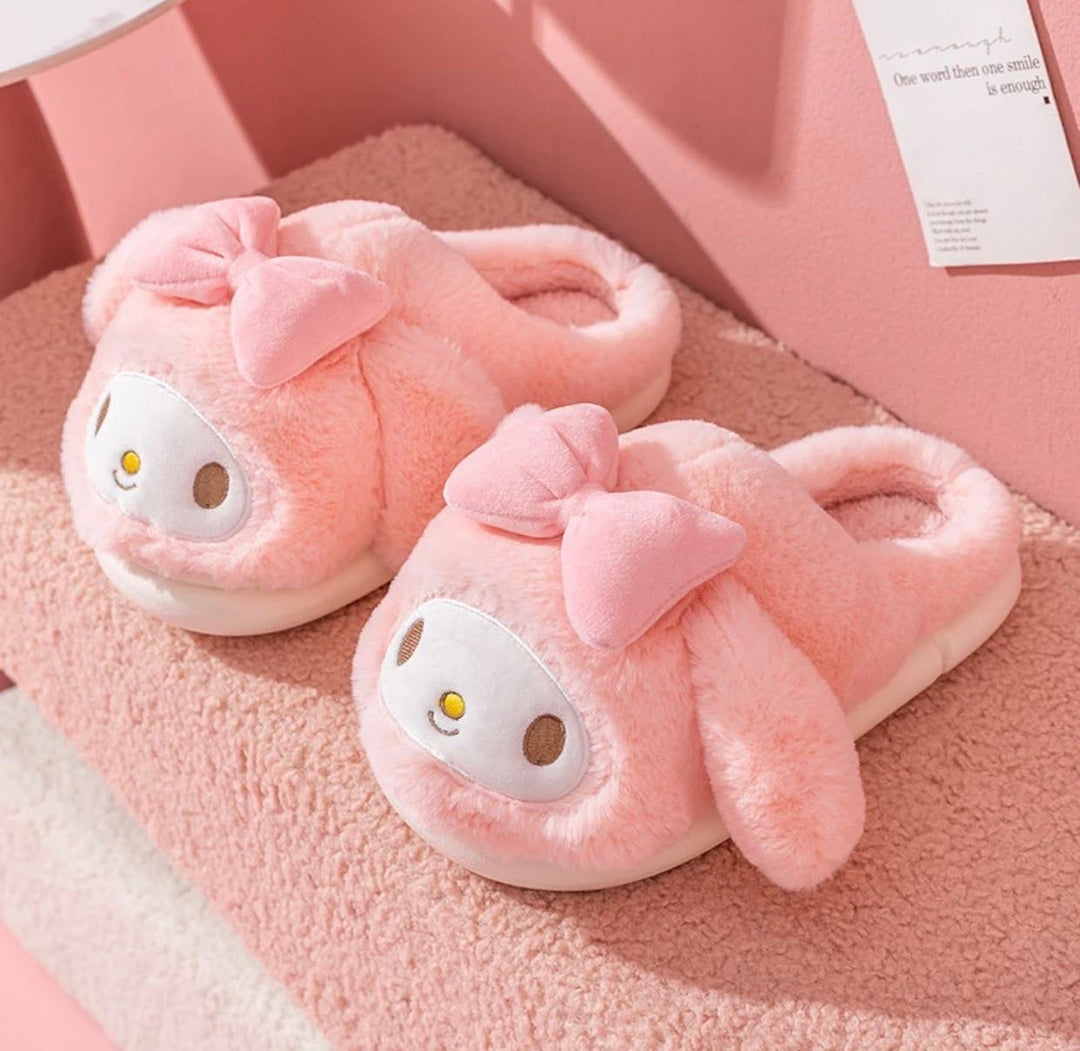 『 Soft & Fluffy Sanrio™️ 』House Slippers | Soft Warm Anti-Slip Indoor & Outdoor Furry Shoes