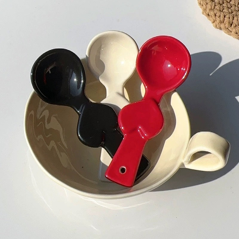 Ceramic Soup Spoon & emojiTableware Set