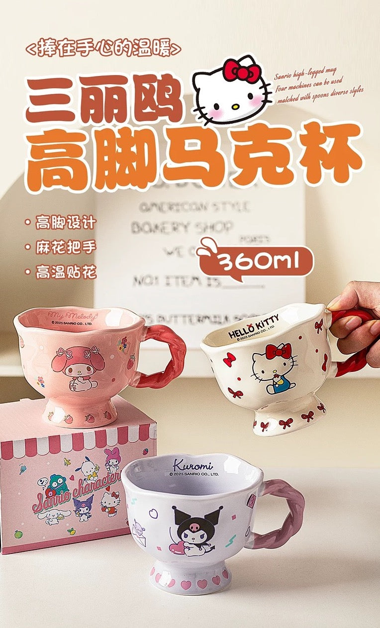 Sanrio Mug Household Water Cup Breakfast Cup Ceramic Coffee Cup
