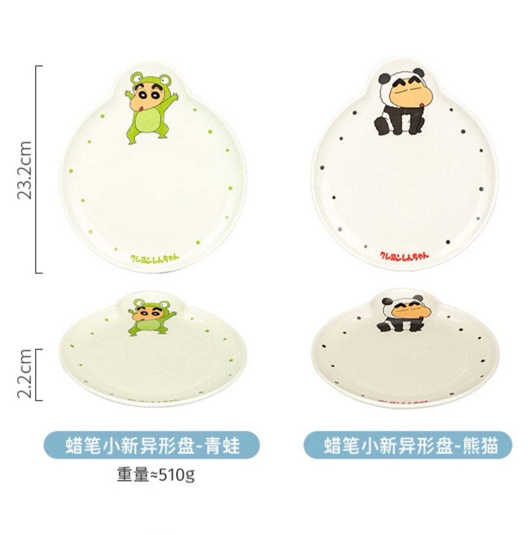 Crayon Shin-chan Cute Ceramic Dinner Plate Shin-chan Series
