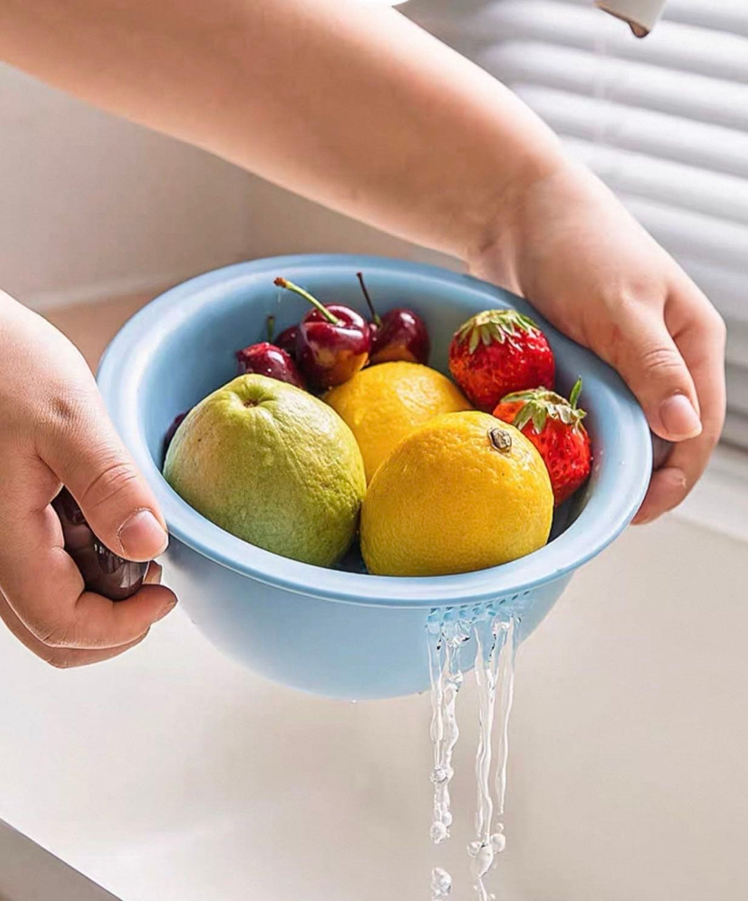 Dishwasher Drain Basket New Dopamine Thickened Drain Basket Washing Basin Fruit Snack Small