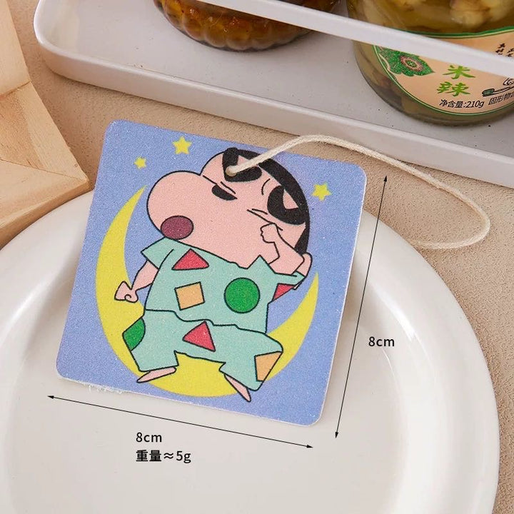 Crayon Shin-chan 1 Set 4 Wood Pulp Sponge Dish Sponge Cup Scouring Pad