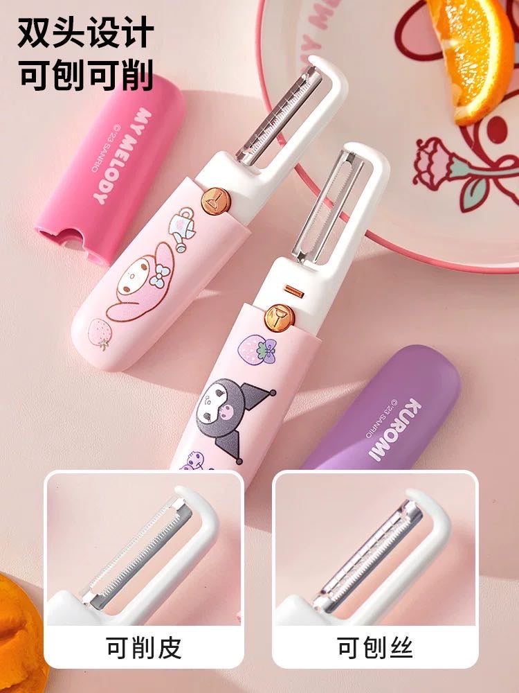 Sanrio Fruit Peeling Knife Multifunctional Outdoor Portable Peeling Knife Grater