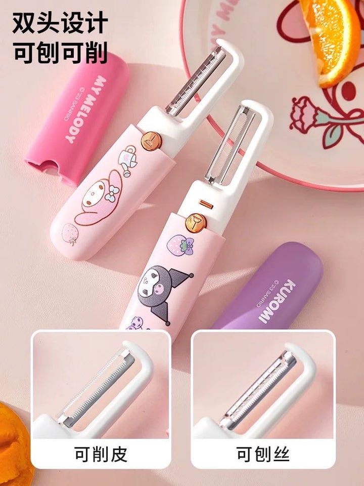 Sanrio Fruit Peeling Knife Multifunctional Outdoor Portable Peeling Knife Grater