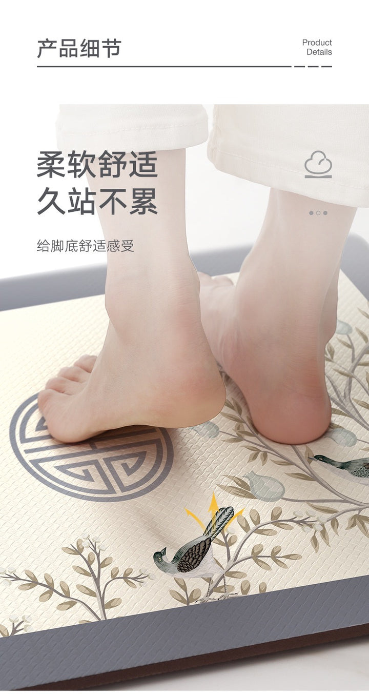 Special Floor Mat PU Leather Waterproof Oil-proof Anti-slip Floor Mat Various Styles Available